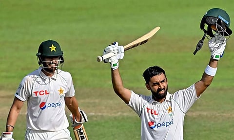 அப்துல்லா ஷபீக் இரட்டை சதம், ஆகா சல்மான் சதம் - 3ம்நாள் முடிவில் பாகிஸ்தான் 563/5