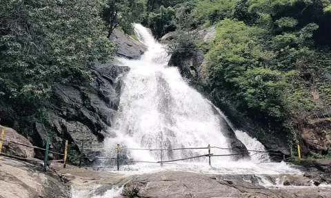 கவியருவியில் குளிக்க சுற்றுலா பயணிகளுக்கு தடை