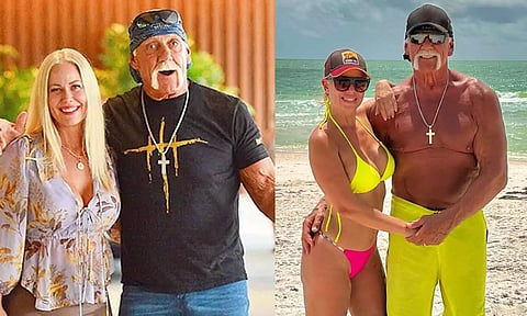 69 வயதில் 3-வது திருமணம் செய்த ஹல்க் ஹோகன்- பெண் யோகா பயிற்சியாளரை மணந்தார்