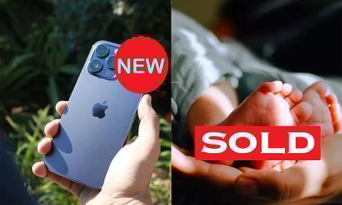 8 மாத குழந்தையை விற்று ஐபோன் வாங்கிய தம்பதி: 'ரீல்ஸ்' வீடியோ வெளியிட்டு மகிழ்ச்சி