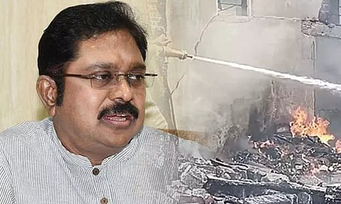 கிருஷ்ணகிரி பட்டாசு குடோன் தீவிபத்தில் 8 பேர் பலி: டி.டி.வி.தினகரன் இரங்கல்