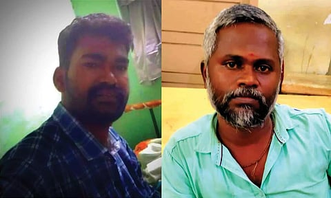 கொலை செய்யப்பட்ட கருப்பசாமி, கைதான ஜெயப்பிரகாஷ்.
