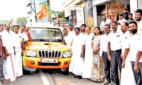 பாரதிய ஜனதா விழிப்புணர்வு பிரசார வாகனம் தொடக்கம்
