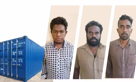 கைது செய்யப்பட்டவர்களை படத்தில் காணலாம்.