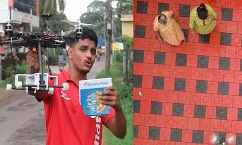 உணவு வினியோகம் செய்ய 'டிரோன்' உருவாக்கிய வாலிபர்