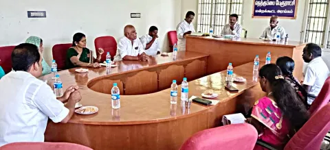 நெற்குப்பை பேரூராட்சி  மாதாந்திர கூட்டம்