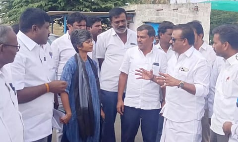 ஓசூர் பகுதியில் திட்ட பணிகளை மேயர் ஆய்வு