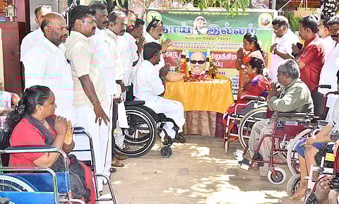 உசிலம்பட்டியில் கருணாநிதி நினைவு நாள்