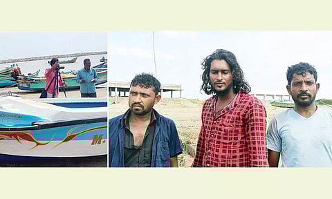 என்ஜின் பழுதால் நடுக்கடலில் தத்தளித்தனர்: இலங்கை சேர்ந்த 3 பேரை பத்திரமாக மீட்ட கடலோர காவல் படையினர்