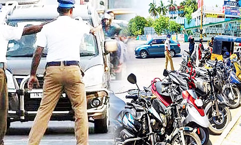 விதியை மீறிய 295 வாகனங்களுக்கு அபராதம்