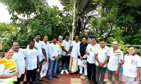பெசன்ட் நகர் கடற்கரையில் 77வது சுதந்திர தின விழா கோலாகலம்