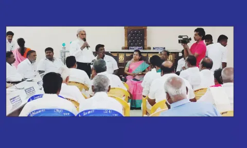 அனைத்து கட்சி ஆலோசனை கூட்டம் நடைபெற்ற போது எடுத்த படம்.
