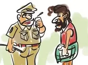 போலீஸ்காரருக்கு கொலை மிரட்டல்
