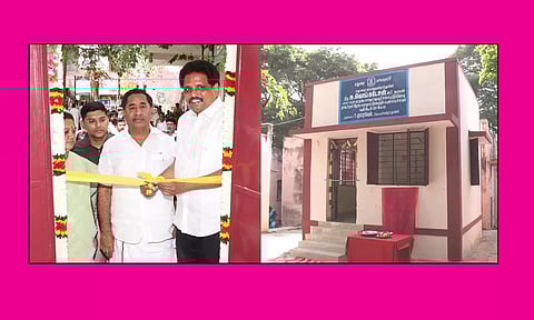 மதுரை தாகூர்நகர் ஆரம்ப சுகாதார நிலையத்தில் புதிதாக கட்டப்பட்டுள்ள செவிலியர் ஓய்வு அறையை வெங்கடேசன் எம்.பி., மேயர் இந்திராணி, தளபதி எம்.எல்.ஏ. ஆகியோர் திறந்து வைத்தனர். அருகில் மாநகராட்சி ஆணையாளர் பிரவீன்குமார், துணைமேயர் நாகராஜன் உள்ளனர்.&nbsp;