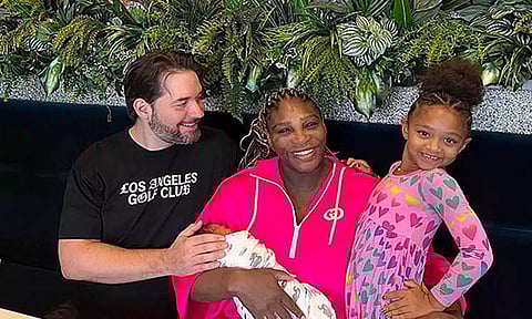 மீண்டும் பெண் குழந்தை: ஆதிரா என பெயர் சூட்டி மகிழ்ந்த செரீனா வில்லியம்ஸ்