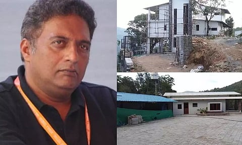 கொடைக்கானலில் விதிமீறி கட்டப்பட்ட நடிகர்கள் பிரகாஷ்ராஜ், பாபிசிம்ஹா வீடுகள்- அளவீடு பணி தொடங்கியது