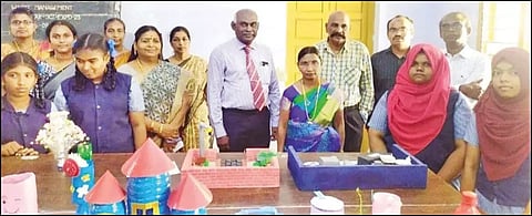 ஆதித்தனார் கல்லூரியில் பள்ளி மாணவர்களுக்கான அறிவியல் கண்காட்சி போட்டி