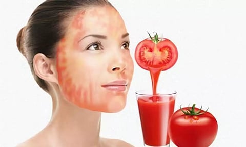 முகம் பளிச்.. பளிச்.. என மின்னிட – தக்காளி