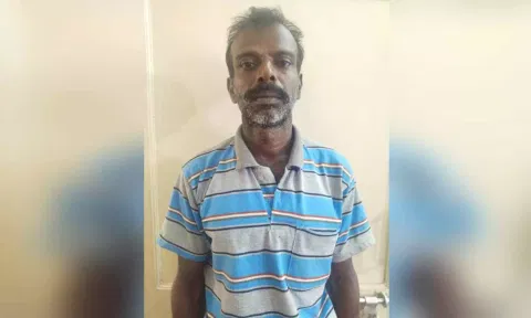 நாட்டு துப்பாக்கி வைத்திருந்த சரவணன்.