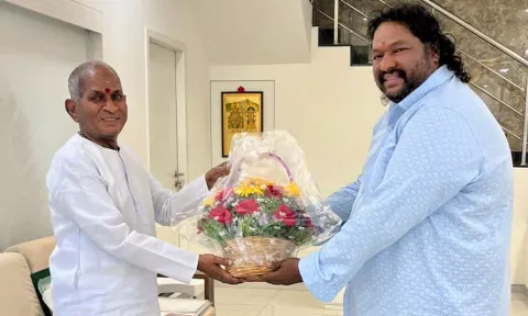 தேவி ஸ்ரீ பிரசாத்தைத் தொடர்ந்து இளையராஜாவை சந்தித்த ஸ்ரீகாந்த் தேவா