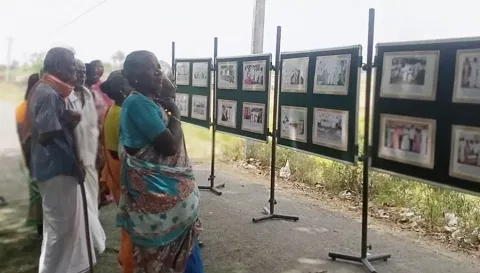 பனையூர் ஊராட்சியில் அரசின் சாதனை விளக்க புகைப்பட கண்காட்சி நடைபெற்றது.