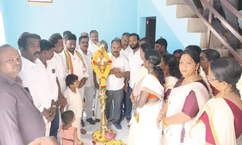 புதுவிளையில் புதிய அங்கன்வாடி மையம்