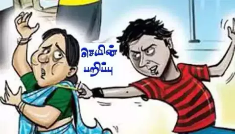 துணிக்கடையில் புகுந்து பெண்ணிடம் 3 பவுன் நகை பறிப்பு