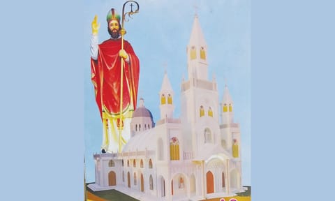 குலசேகரம் புனித அகுஸ்தினார் ஆலய விழாவில் இன்று மாலை தேர் பவனி