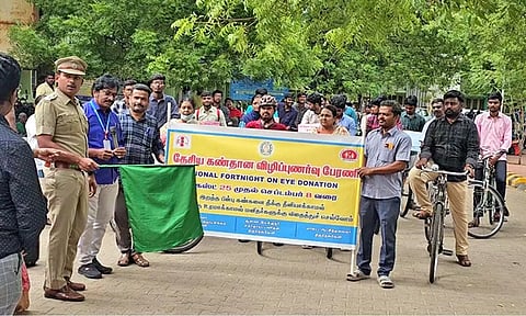 பேரணி நடந்தபோது எடுத்த படம்.