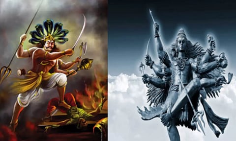 தட்சனையும் அனைத்து தேவர்களையும் நிலை குலைய செய்த வீரபத்திரர்