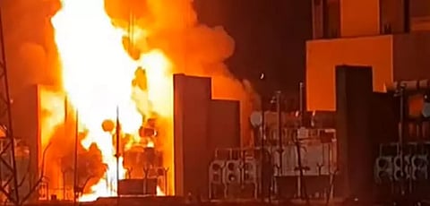 வடசென்னை அனல் மின் நிலையத்தில் பயங்கர தீ விபத்து