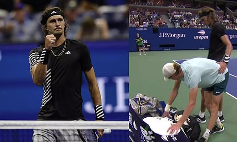 அமெரிக்க ஓபன்: 4 மணி நேரம் 41 நிமிடம் நடந்த ஆட்டத்தில் சின்னரை வீழ்த்தினார் அலெக்சாண்டர்