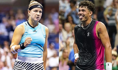 அமெரிக்க ஓபன்: கரோலினா முச்சோவா- பென் ஷெல்டன் அரையிறுதிக்கு முன்னேற்றம்