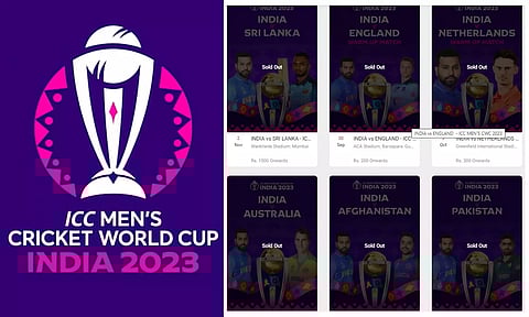 உலகக்கோப்பை கிரிக்கெட்: 4 லட்சம் டிக்கெட்டுக்கான விற்பனை இன்று இரவு 8 மணிக்கு தொடக்கம்