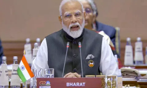 பாரத் நாட்டின் பிரதிநிதியாக அடையாளப்படுத்திக் கொண்ட பிரதமர் மோடி