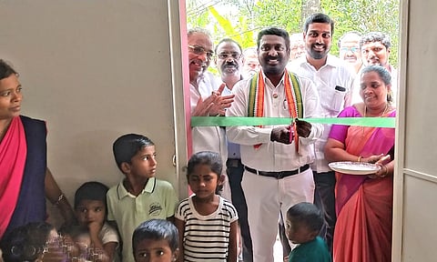சியோன்மலை பகுதியில் புதிய அங்கன்வாடி கட்டிடம்