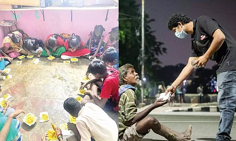 ஆதரவற்றோரின் இரவு பசியை போக்கும் உணவு வங்கி- முன்னாள் டி.ஜி.பி. லத்திகாசரண், நண்பர்களோடு சேர்ந்து தினமும் பசியாற்றி வருகிறார்