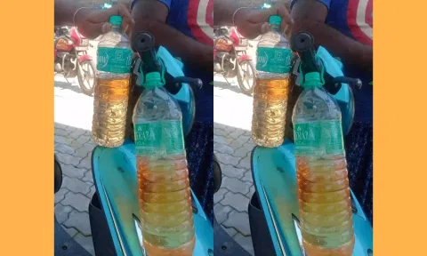மழையால் பெட்ரோல் பங்க் டேங்கில் நீர் கசிந்தது- தண்ணீர் கலந்த பெட்ரோல் வினியோகத்தால் வாகனங்கள் பழுது