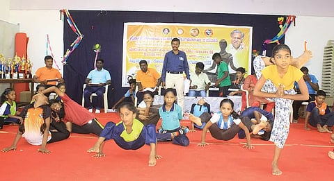 லிட்டில் பிளவர் பள்ளியில் தென் மாவட்ட அளவிலான யோகா சாம்பியன்ஷிப் போட்டி