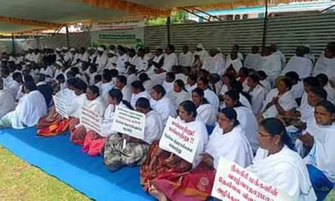 நீலகிரியில் 11-வது நாளாக தேயிலை விவசாயிகள் தொடர் உண்ணாவிரதம்