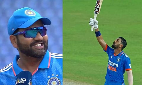 டாஸ் போடுவதற்கு ஐந்து நிமிடத்திற்கு முன்புதான்...! கே.எல். ராகுலை பாராட்டிய ரோகித் சர்மா