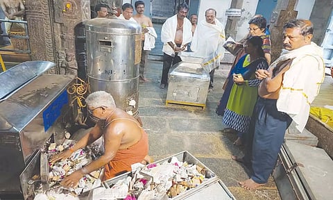 நாகர்கோவில் நாகராஜா கோவிலில் இன்று உண்டியல் எண்ணிக்கை