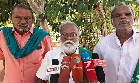 நல்லசாமி பேட்டியளித்தக் காட்சி.