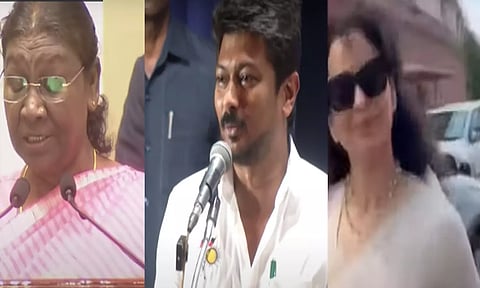 "ஜனாதிபதியை அழைக்கவில்லை; கங்கனாவை அழைக்கிறார்கள்": சனாதனம் குறித்து உதயநிதி மீண்டும் விமர்சனம்