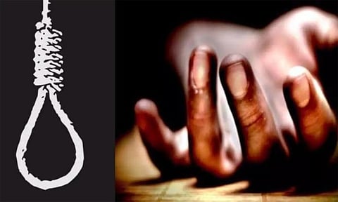 வனப்பகுதியில் தூக்கில் தொங்கிய ஆண் பிணம்