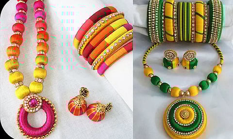 பாரம்பரியத்தை பறைசாற்றும் எம்பிராய்டரி நகைகள்