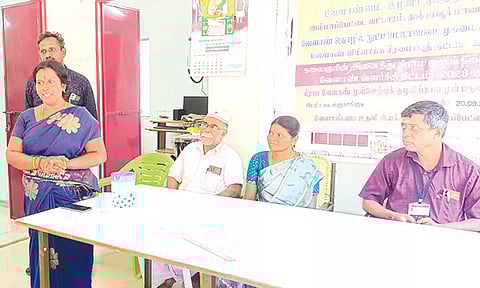 வேளாண் முன்னேற்ற குழுவினருக்கான முன்பருவ பயிற்சி நடந்தது.