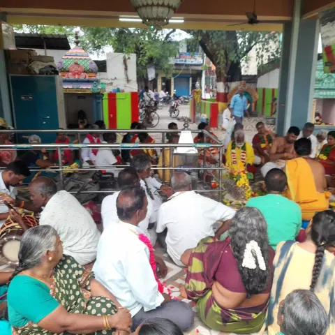 கண்ணமங்கலம் சிவசக்தி வள்ளி முத்துமாரி கோவிலில் கணபதி ஹோமம்