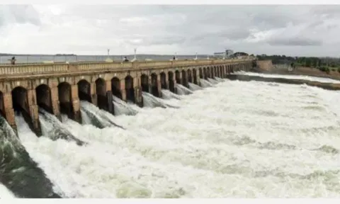 கர்நாடக அணைகளில் இருந்து 6ஆயிரத்து 75 கனஅடி தண்ணீர் திறப்பு