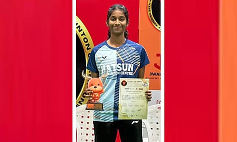 ஆசிய இறகுப்பந்தாட்ட போட்டிக்கு விவேகானந்தா வித்யாஷ்ரம் பள்ளி மாணவி தேர்வு